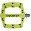 Gusset Components Slim Jim Nylon Mountain Bike Pedals in Lime